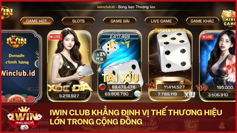 Iwin Club khẳng định vị thế thương hiệu lớn trong cộng đồng